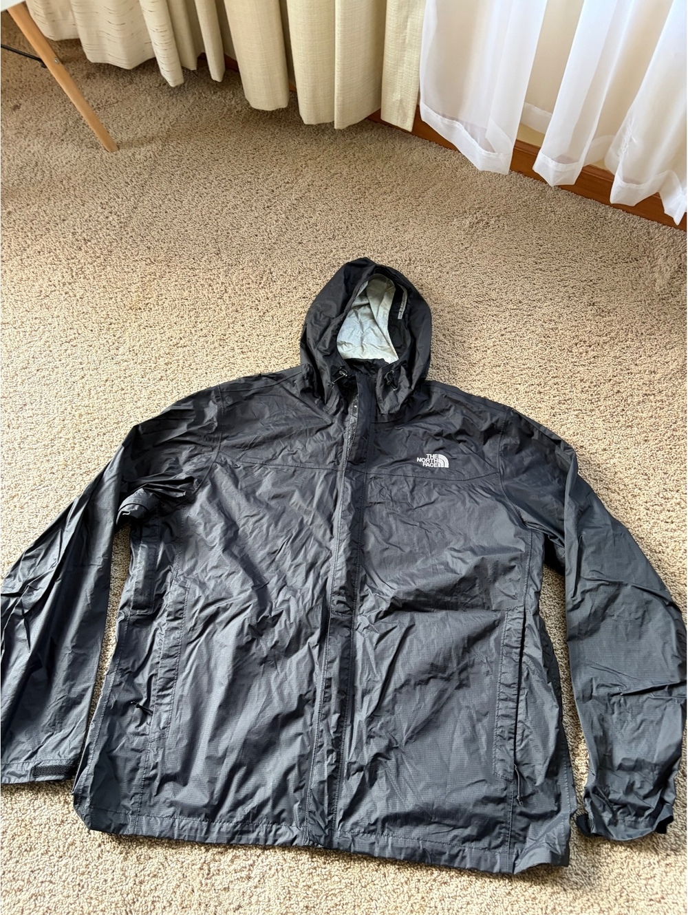 The North Face Black DryVent Rain Jacket Men's Size XXL FLAWED